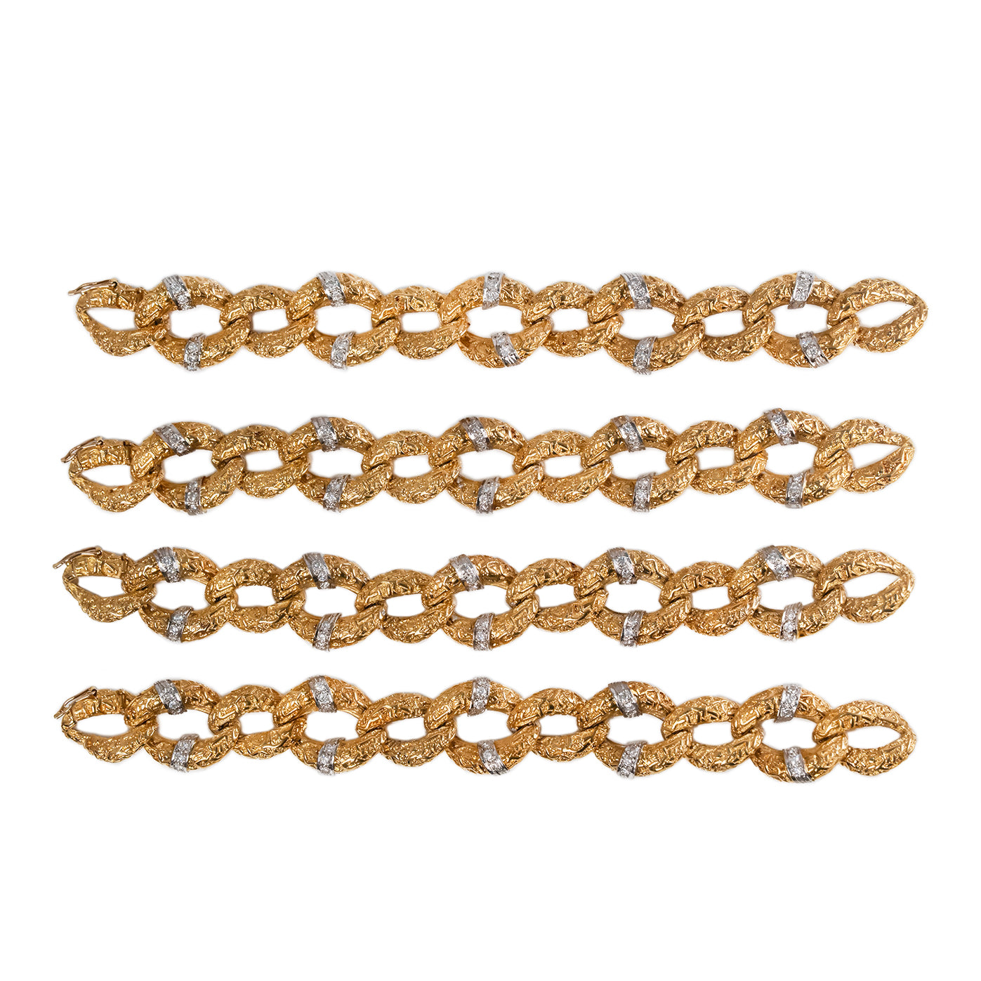 Ben Rosenfeld Gold and Diamond Necklace / Bracelets-Charlotte Sayers Antique Jewellery