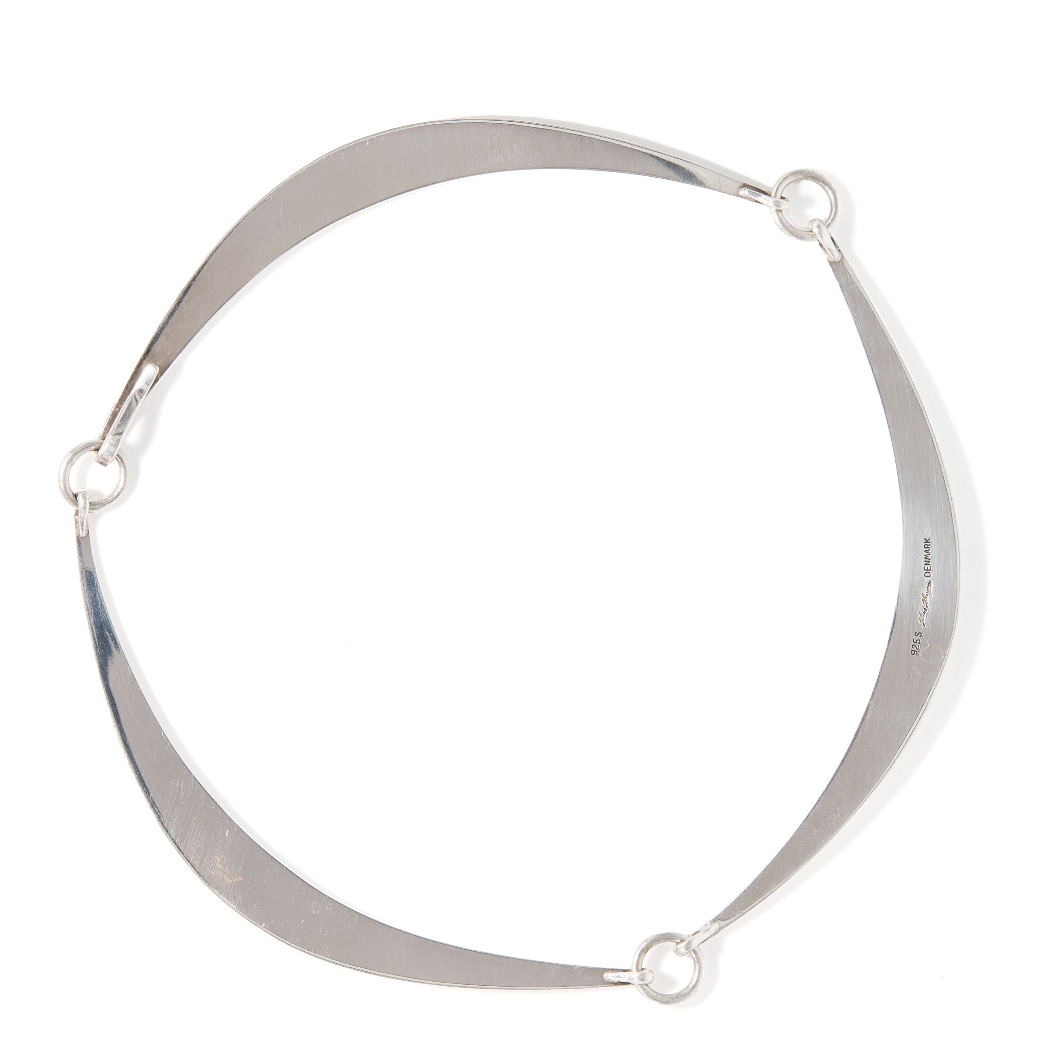Bent Gabrielsen for Hans Hansen Silver Collar-Charlotte Sayers Antique Jewellery