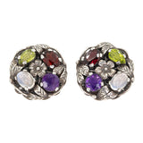 Bernard Instone Flower Earrings-Charlotte Sayers Antique Jewellery