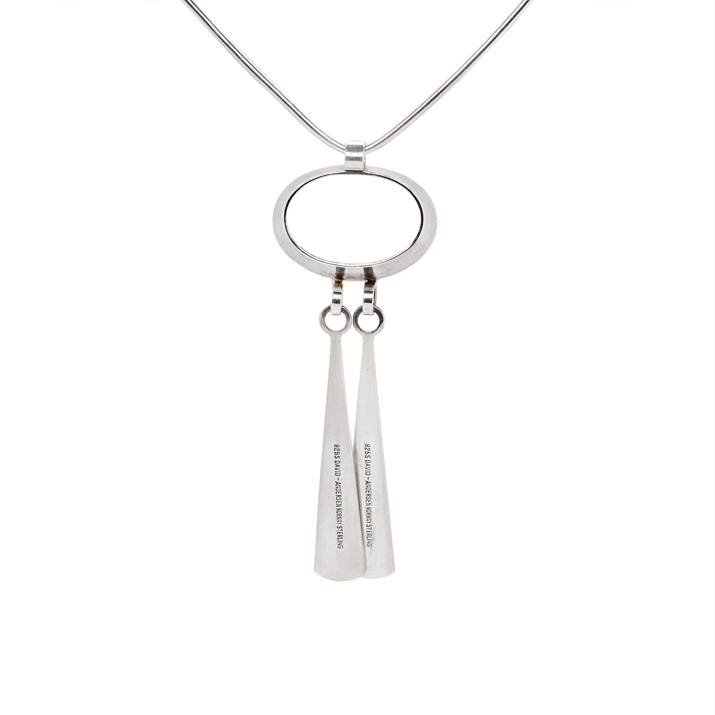 Bjjorn Sigourd Ostern for David Andersen Silver Torque & Pendant-Charlotte Sayers Antique Jewellery