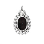 Black Opal and Diamond Pendant-Charlotte Sayers Antique Jewellery