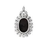 Black Opal and Diamond Pendant-Charlotte Sayers Antique Jewellery