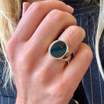 Bloodstone Signet Ring-Charlotte Sayers Antique Jewellery