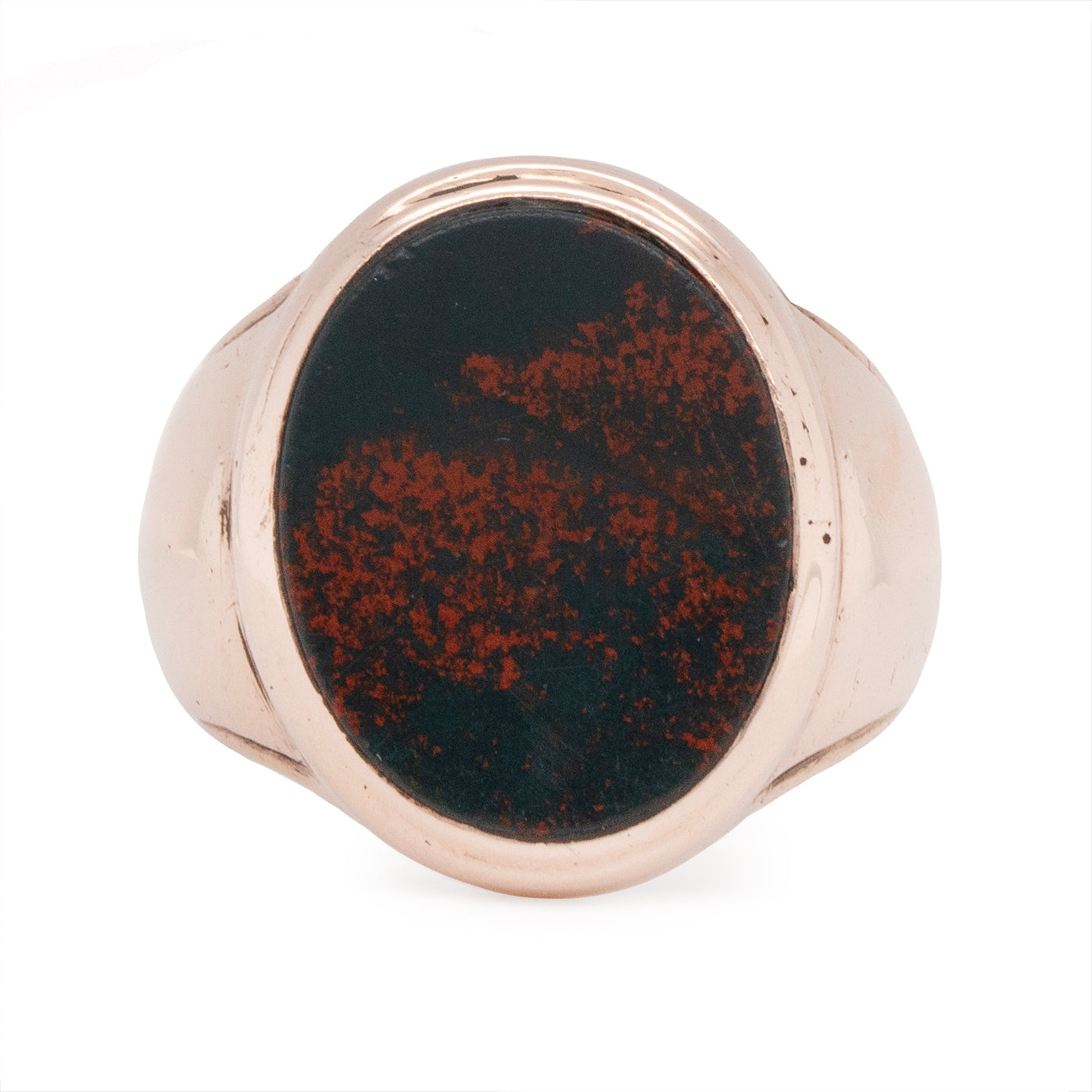 Bloodstone Signet Ring-Charlotte Sayers Antique Jewellery