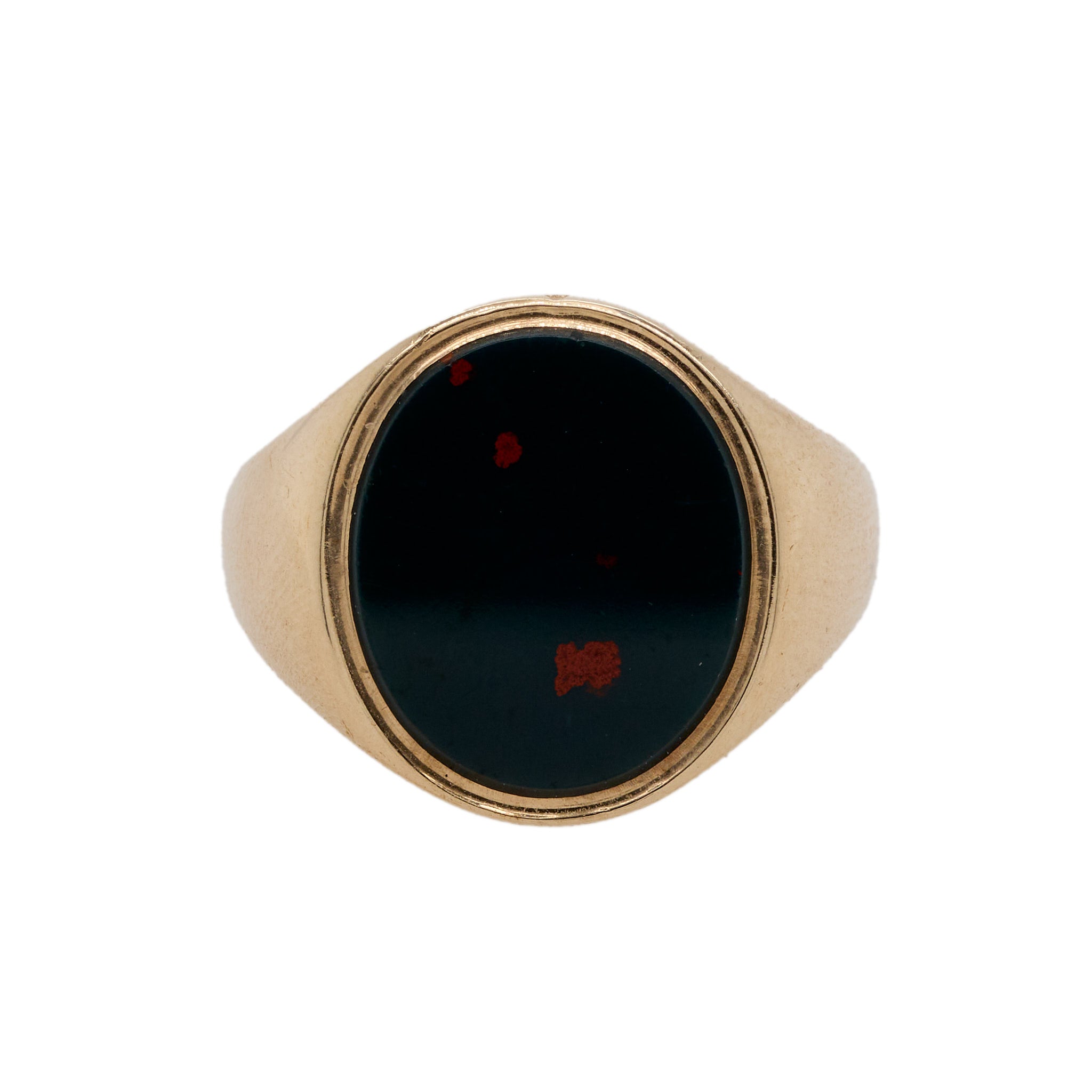 Bloodstone Signet Ring-Charlotte Sayers Antique Jewellery