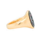 Bloodstone and Gold Signet Ring-Charlotte Sayers Antique Jewellery