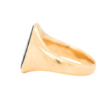 Bloodstone and Gold Signet Ring-Charlotte Sayers Antique Jewellery