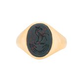 Bloodstone and Gold Signet Ring-Charlotte Sayers Antique Jewellery