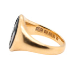 Bloodstone and Gold Signet Ring-Charlotte Sayers Antique Jewellery