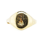 Boars Head Signet Ring-Charlotte Sayers Antique Jewellery