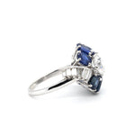 Boucheron Sapphire and Diamond Ring-Charlotte Sayers Antique Jewellery