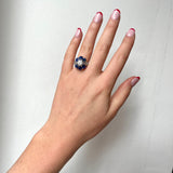 Boucheron Sapphire and Diamond Ring-Charlotte Sayers Antique Jewellery