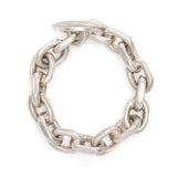 Danish Chunky Silver Chain Link Bracelet