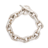 Danish Chunky Silver Chain Link Bracelet