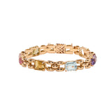 Multi Gem Gold Bracelet