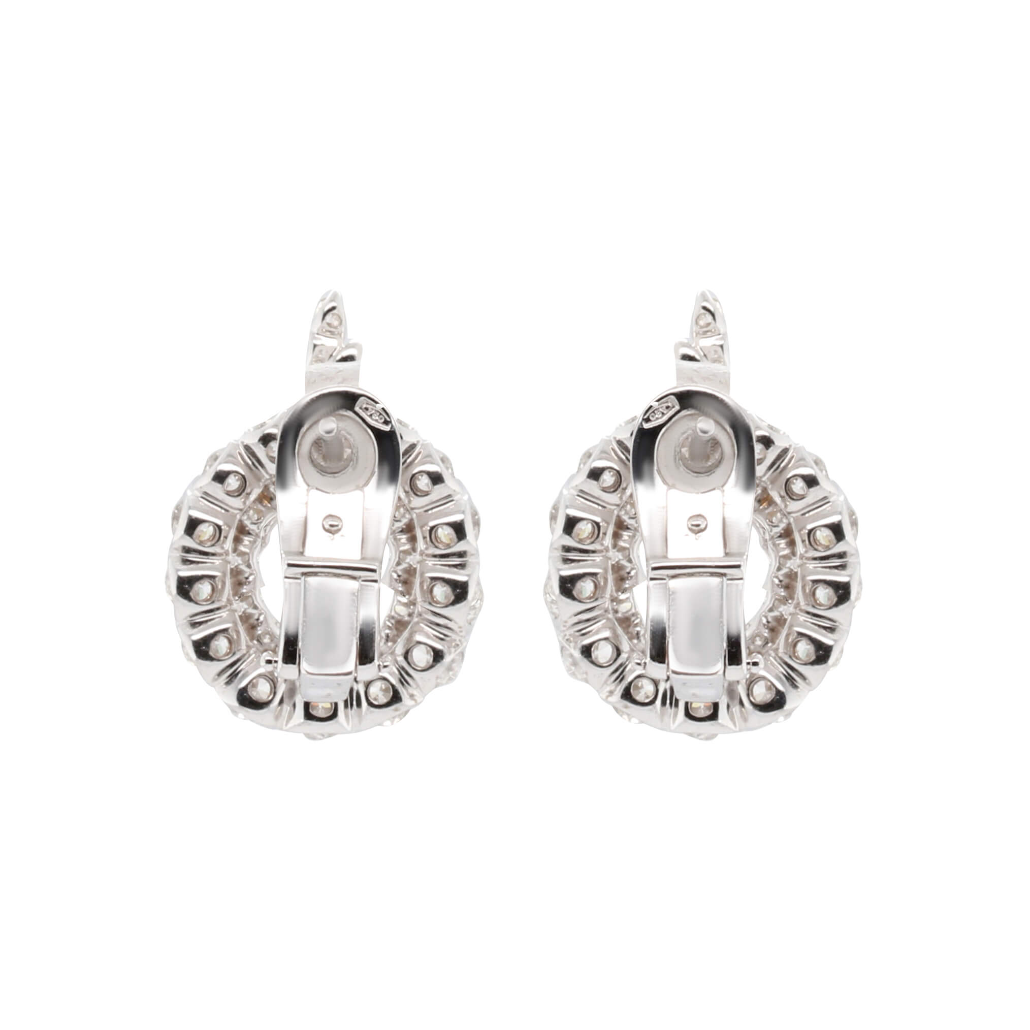 Brilliant Cut Diamond Earrings-Charlotte Sayers Antique Jewellery