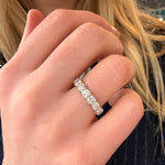 Brilliant Cut Diamond Half Eternity Ring-Charlotte Sayers Antique Jewellery