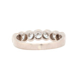 Brilliant Cut Diamond Half Eternity Ring-Charlotte Sayers Antique Jewellery
