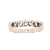 Brilliant Cut Diamond Half Eternity Ring-Charlotte Sayers Antique Jewellery