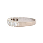 Brilliant Cut Diamond Half Eternity Ring-Charlotte Sayers Antique Jewellery