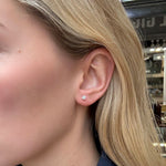Brilliant Cut Diamond Stud Earrings-Charlotte Sayers Antique Jewellery
