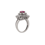 Burma Ruby and Diamond Ring-Charlotte Sayers Antique Jewellery