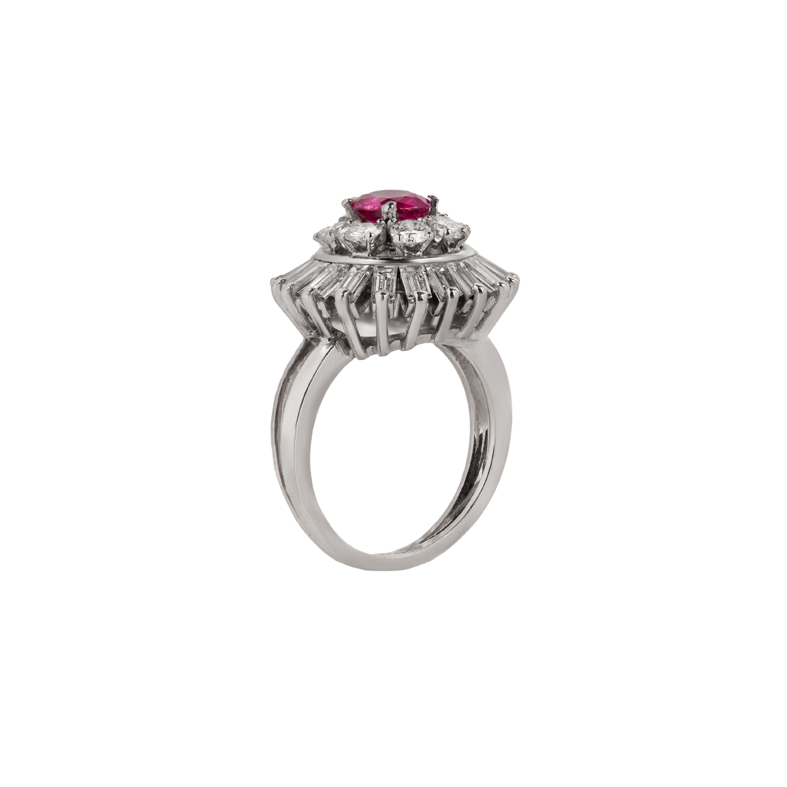 Burma Ruby and Diamond Ring-Charlotte Sayers Antique Jewellery