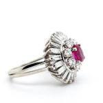 Burma Ruby and Diamond Ring-Charlotte Sayers Antique Jewellery