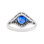 Burmese Sapphire and Diamond Ring-Charlotte Sayers Antique Jewellery