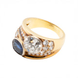 Vintage Sapphire and Diamond Ring