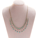 Victorian Turquoise and Pearl Fringe Necklace