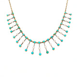 Victorian Turquoise and Pearl Fringe Necklace