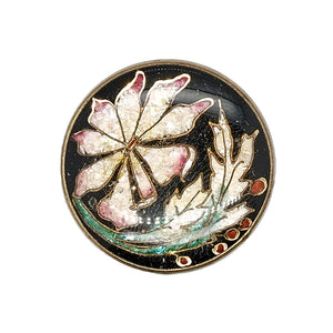 Art Nouveau Inlaid Flower Buttons