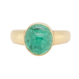 Cabochon Emerald Ring-Charlotte Sayers Antique Jewellery
