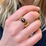 Cabochon Garnet Ring-Charlotte Sayers Antique Jewellery