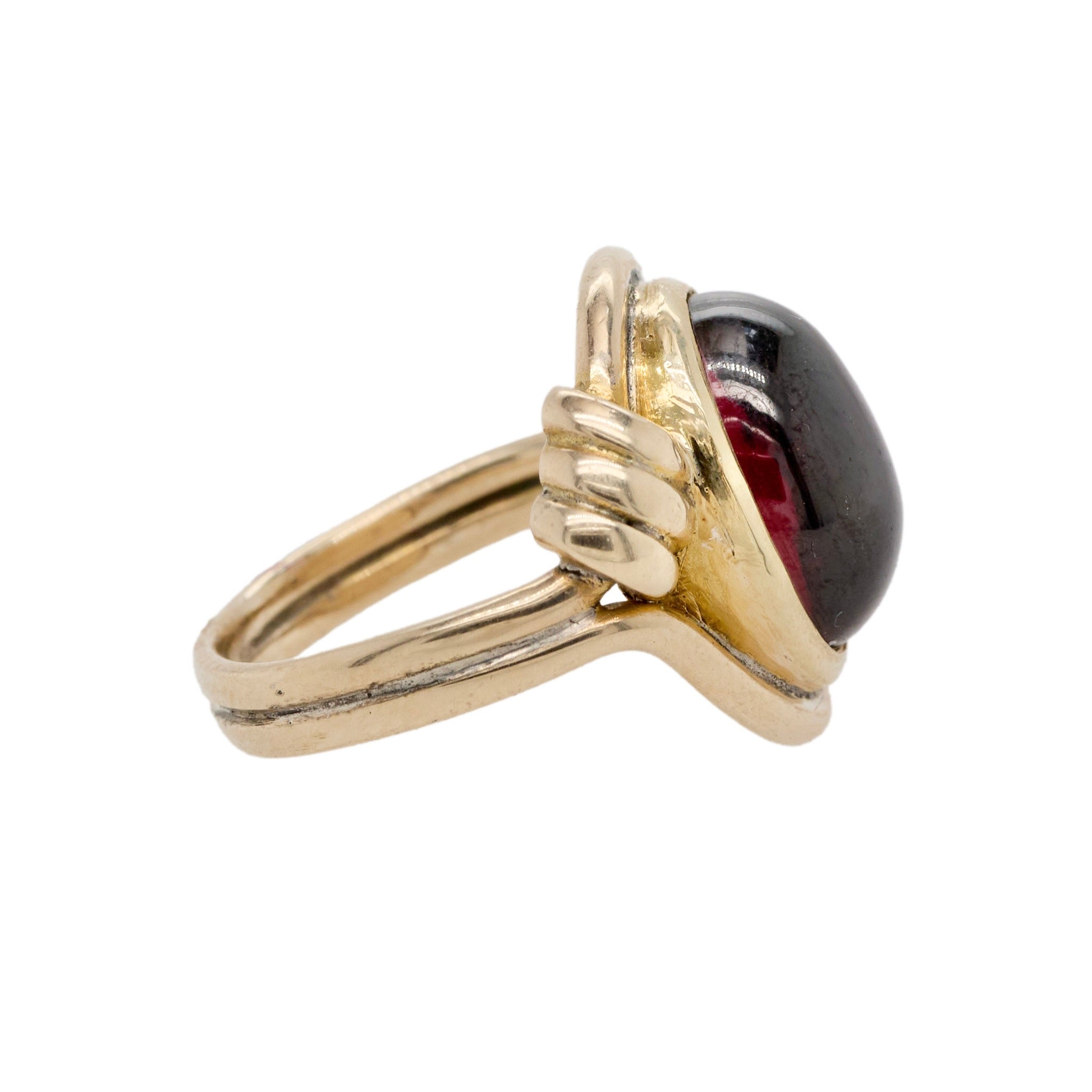 Cabochon Garnet Ring-Charlotte Sayers Antique Jewellery