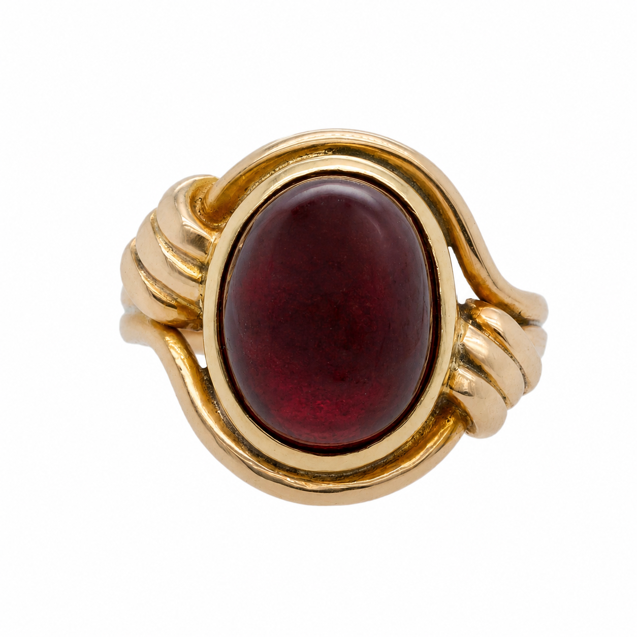 Cabochon Garnet Ring-Charlotte Sayers Antique Jewellery
