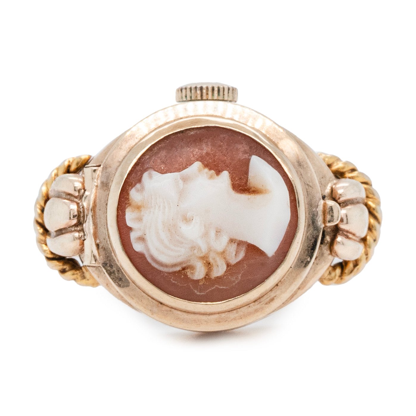 Cameo Watch Ring-Charlotte Sayers Antique Jewellery