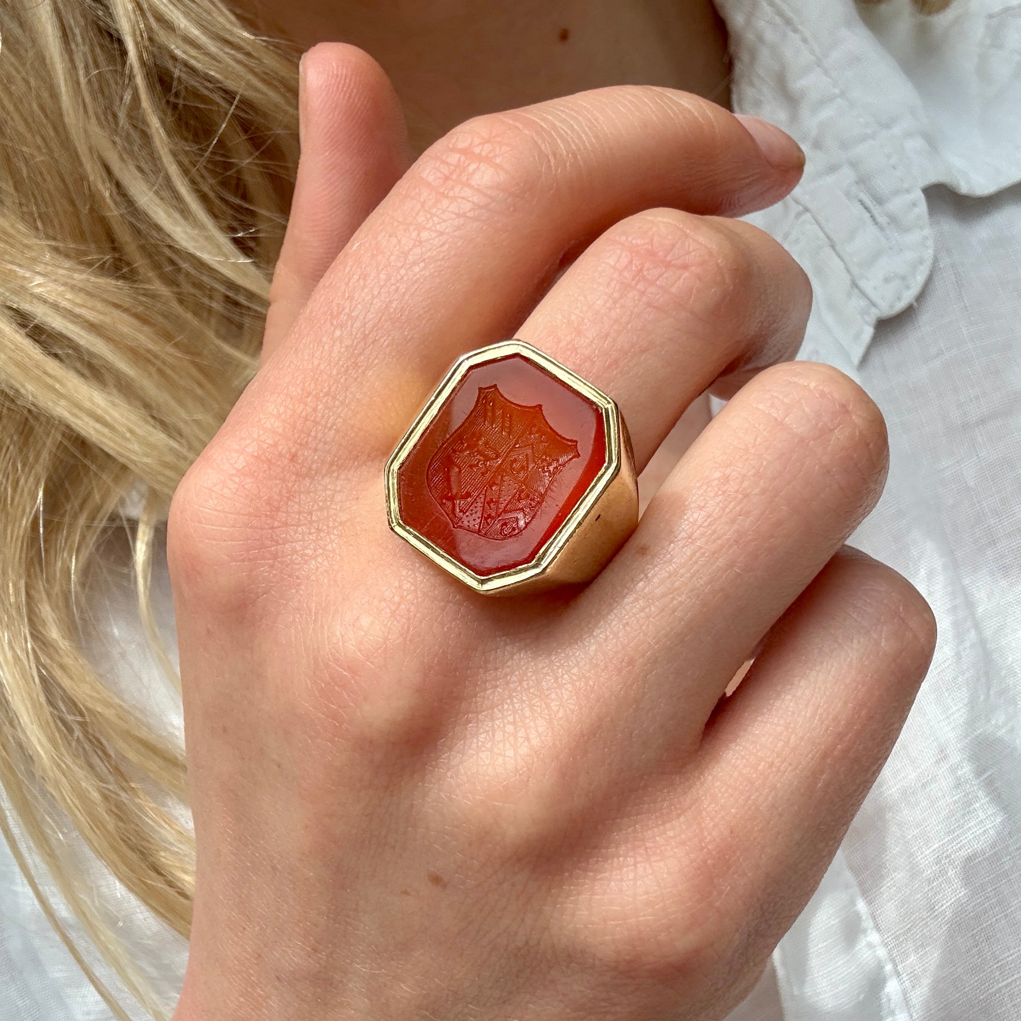 Carnelian Signet Ring-Charlotte Sayers Antique Jewellery