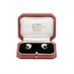 Cartier Yin & Yang Diamond Earrings-Charlotte Sayers Antique Jewellery