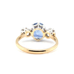 Ceylonese Sapphire and Diamond Ring-Charlotte Sayers Antique Jewellery