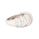 Chaumet Diamond Bombé Ring-Charlotte Sayers Antique Jewellery