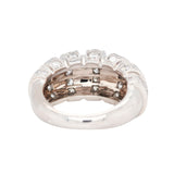 Chaumet Diamond Bombé Ring-Charlotte Sayers Antique Jewellery