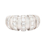 Chaumet Diamond Bombé Ring-Charlotte Sayers Antique Jewellery