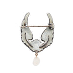 Child & Child Art Nouveau Enamel Wings Brooch-Charlotte Sayers Antique Jewellery