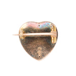 Child & Child Enamel Heart Brooch-Charlotte Sayers Antique Jewellery