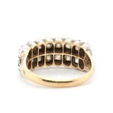 Chubby Victorian Diamond Half Hoop Ring-Charlotte Sayers Antique Jewellery