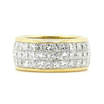 Chunky Diamond Eternity Band Ring-Charlotte Sayers Antique Jewellery