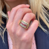 Chunky Ruby and Diamond Ring-Charlotte Sayers Antique Jewellery