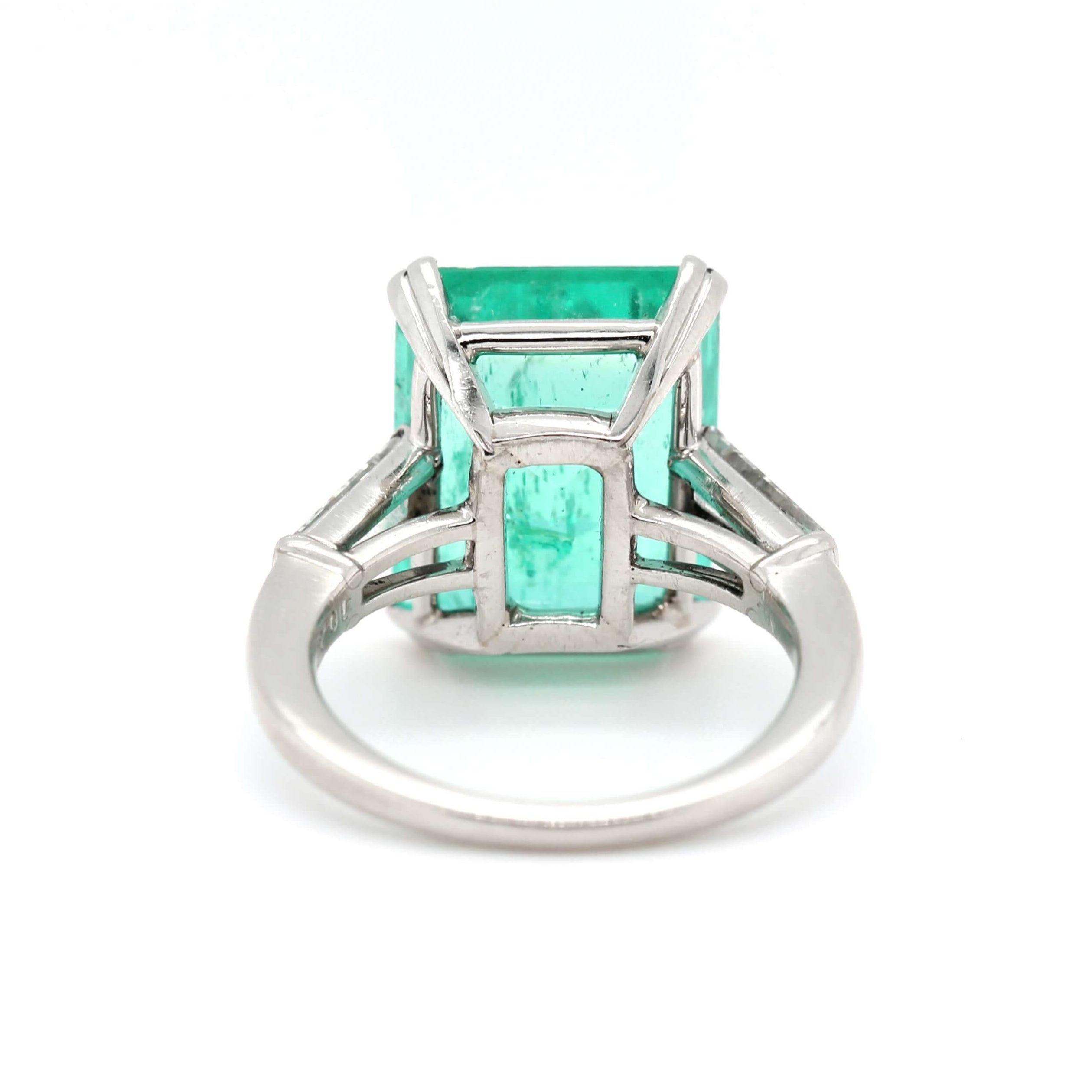 Colombian Emerald Diamond Ring-Charlotte Sayers Antique Jewellery